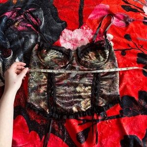 Frederick's of Hollywood Floral Lace Bustier
